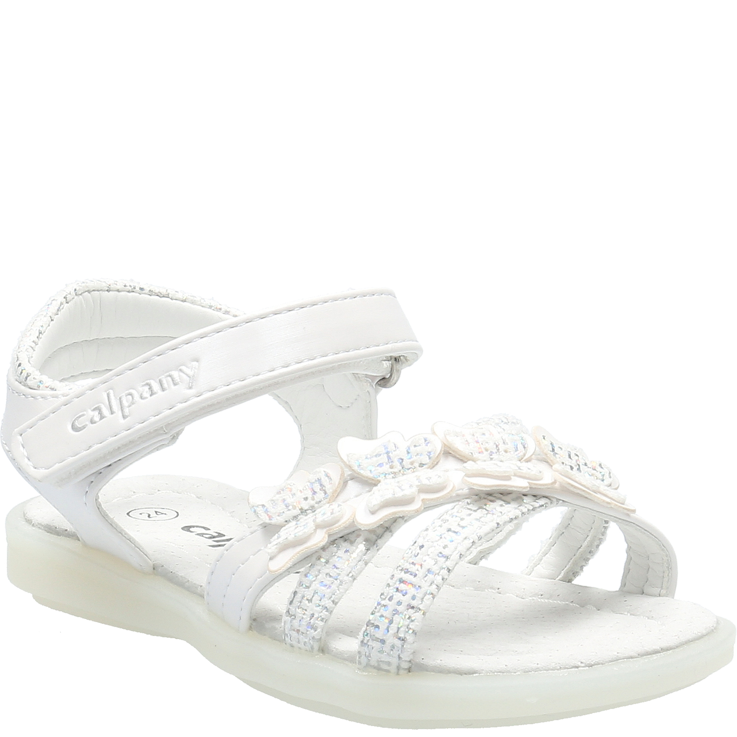 SANDALIAS NIÑA CALPANY GISELLE BLANCO - 1