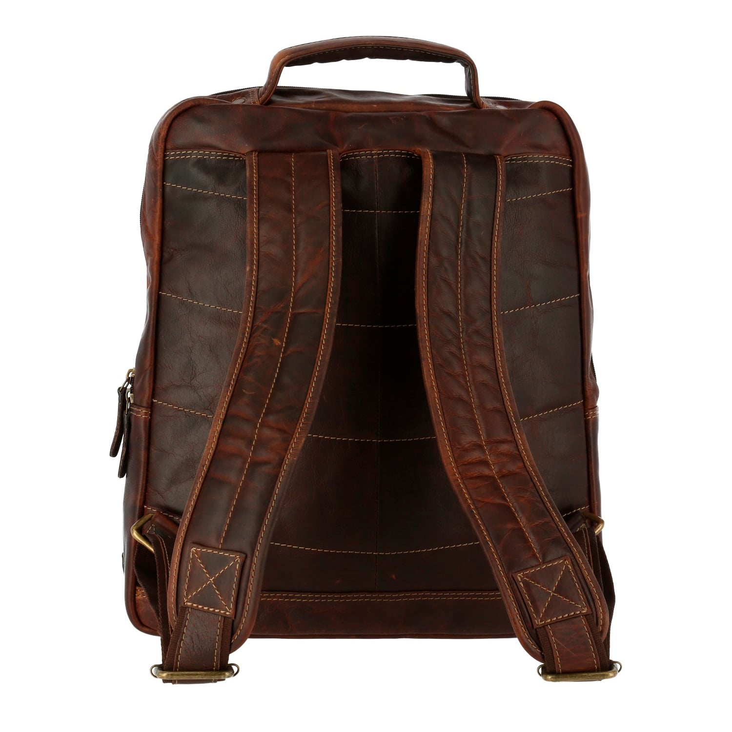 MOCHILA CUERO UNISEX TC BACKPACK CAFÉ ROCKFORD - 3