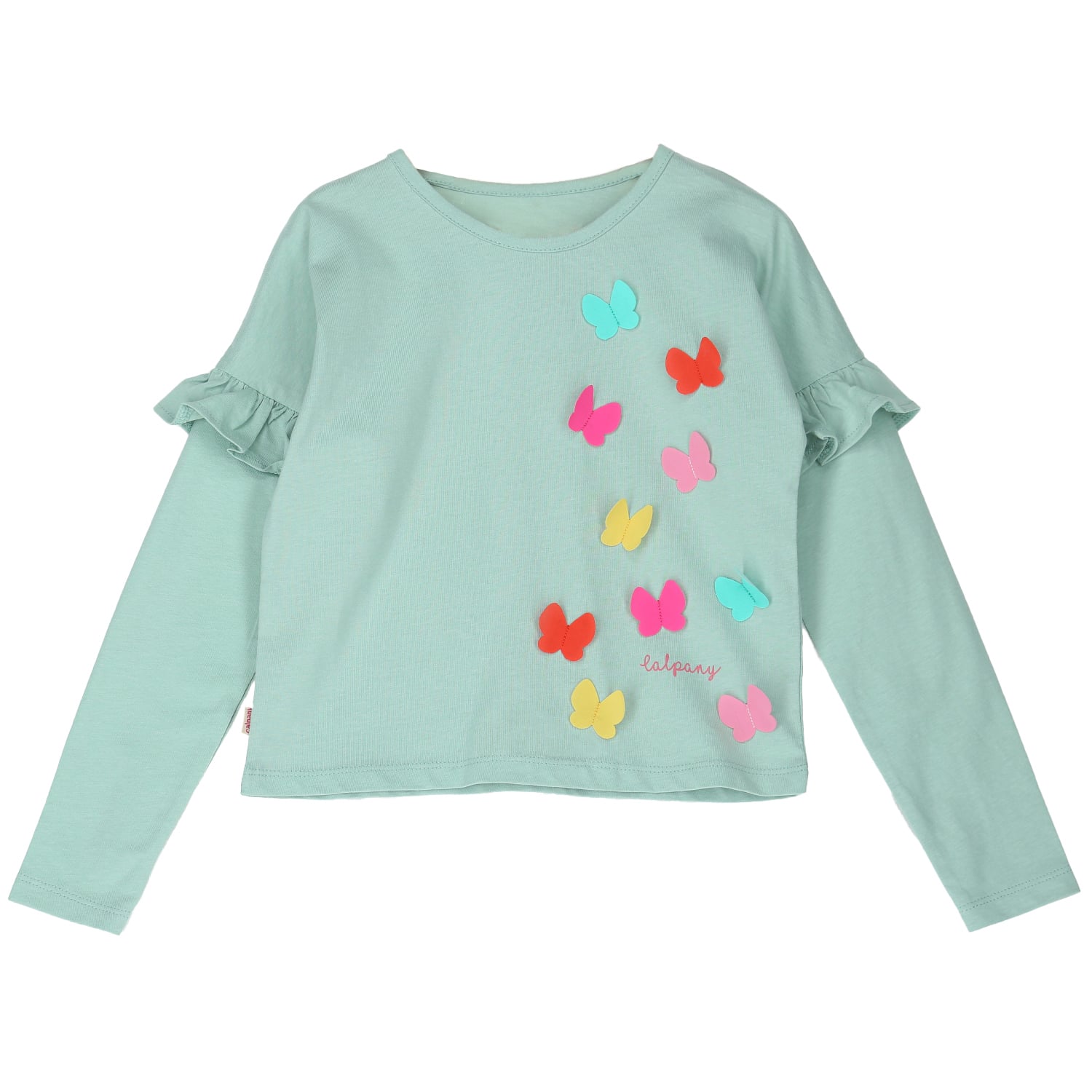 POLERA NIÑA CALPANY BUTTERFLY VERDE CLARO - 1