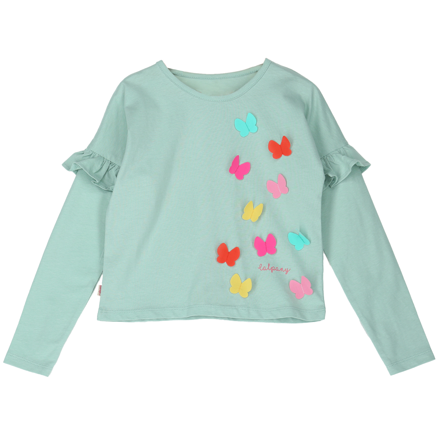 POLERA NIÑA CALPANY BUTTERFLY VERDE CLARO - 1