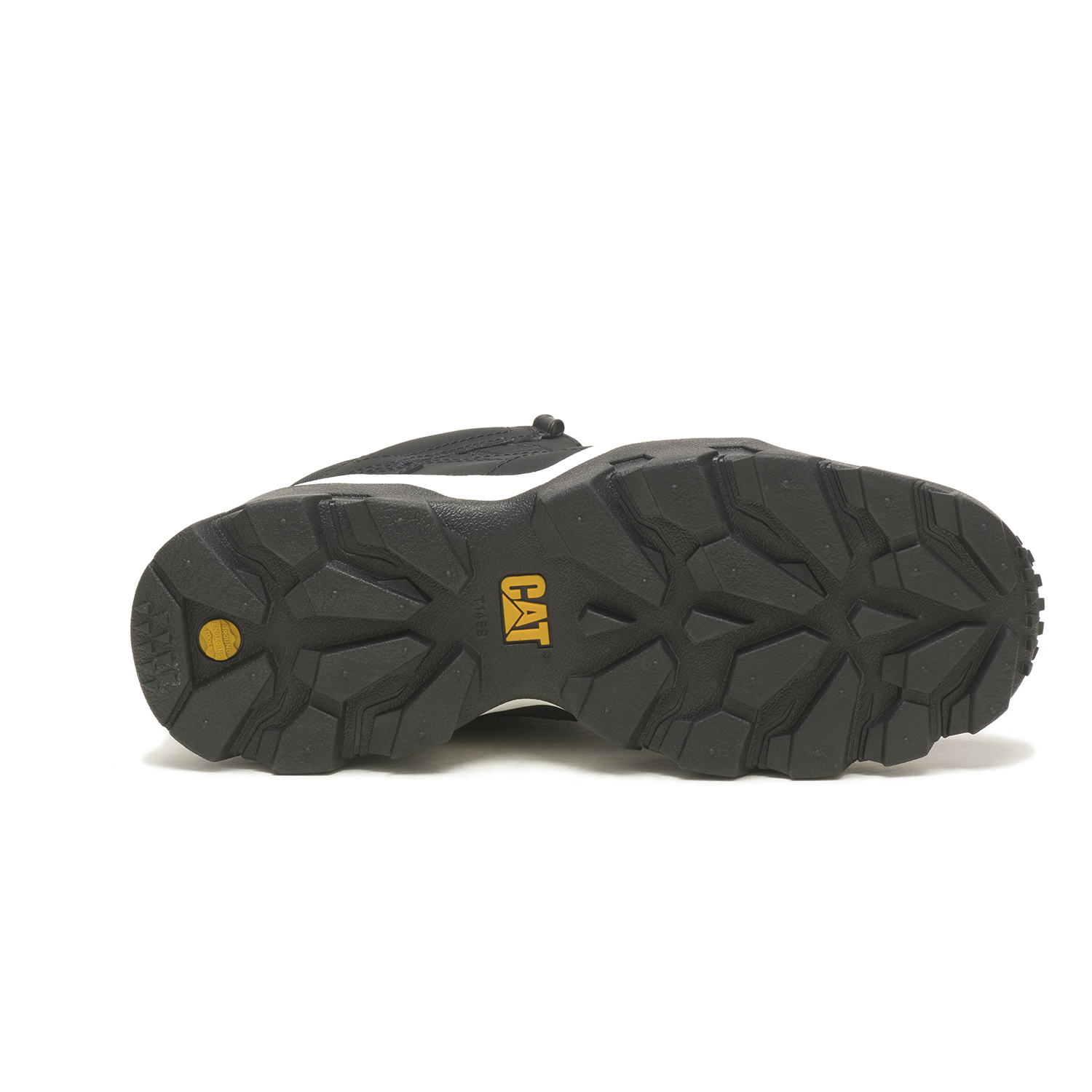 ZAPATILLAS MUJER CAT CASUALES NEGRO REACTOR MID CUERO CON CAÑA - 7