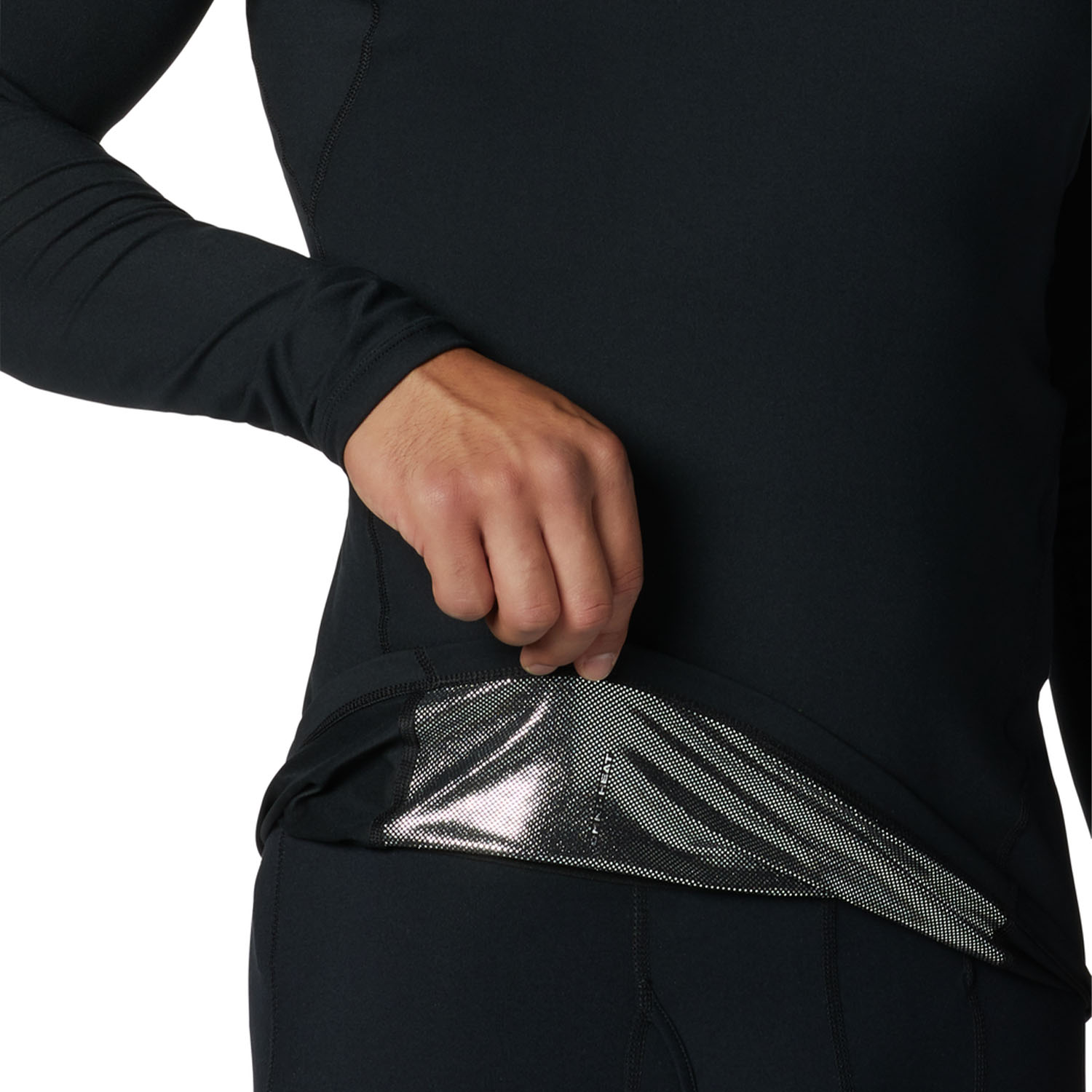 PRIMERA CAPA POLERA HOMBRE MIDWEIGHT NEGRO COLUMBIA - 4