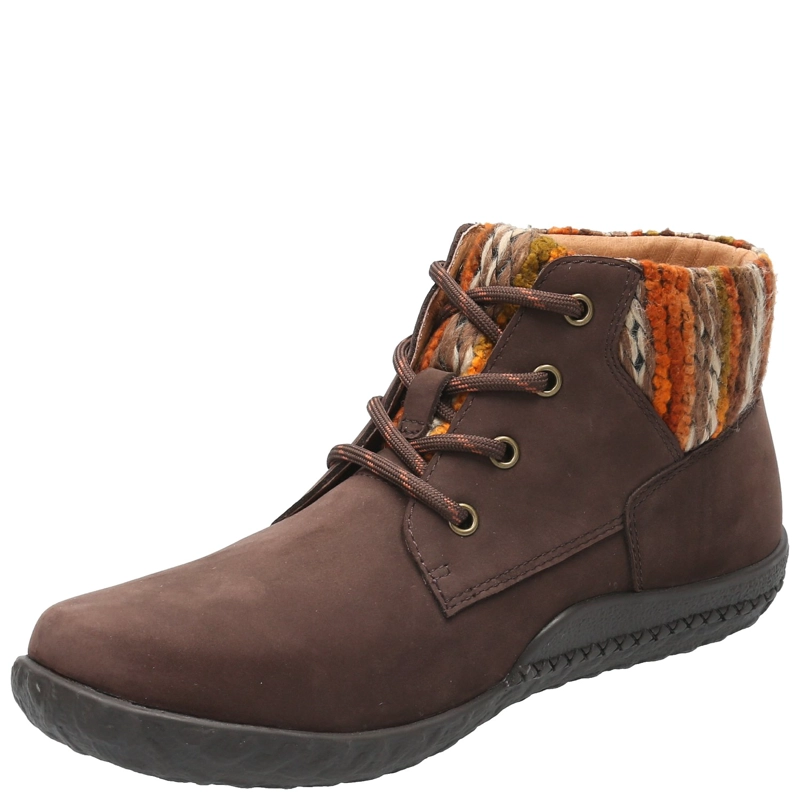 BOTÍN MUJER CUERO CAFÉ ROCKFORD BETTA OSCURO CASUAL - 5