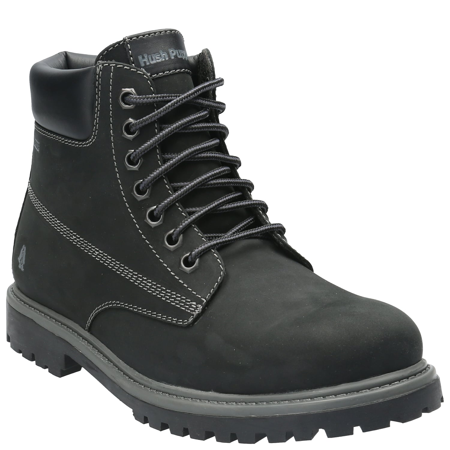 BOTIN CUERO HOMBRE NEGAM NEGRO HUSH PUPPIES - 1