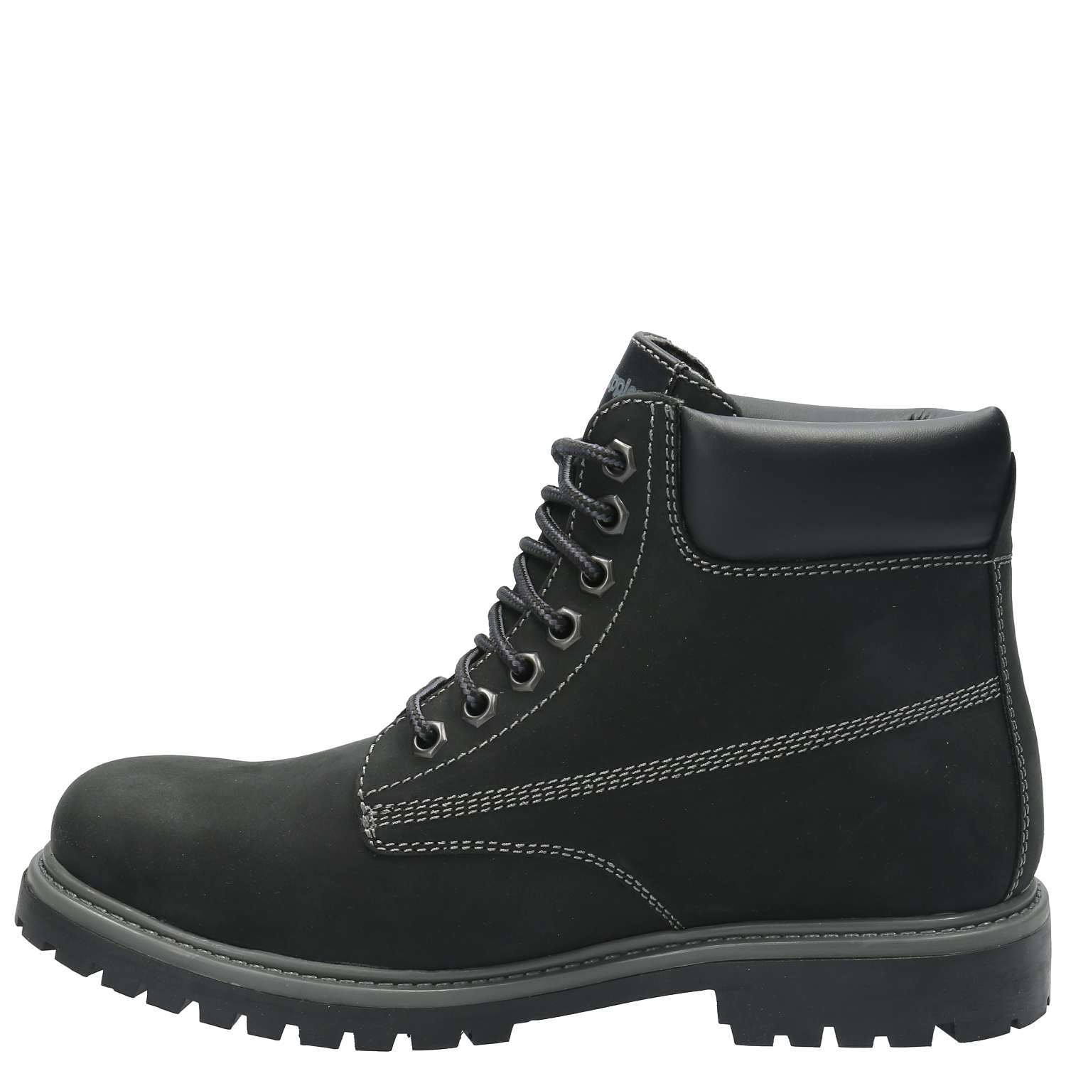 BOTIN CUERO HOMBRE NEGAM NEGRO HUSH PUPPIES - 6