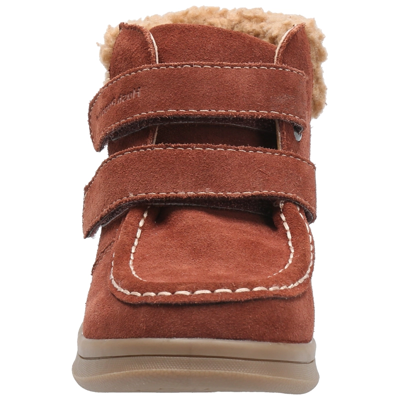 BOTIN HUSH PUPPIES KIDS KODA VELCRO CAFE  NIÑO - 4