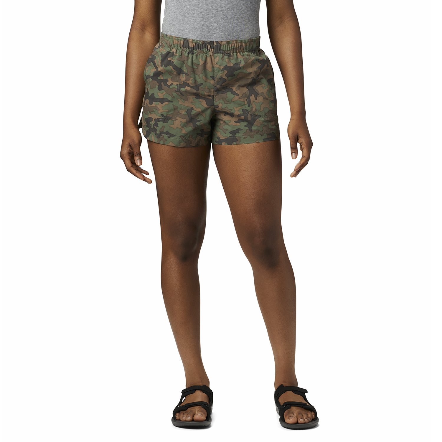 SHORT MUJER SANDY RIVER II PRINT VERDE - 1