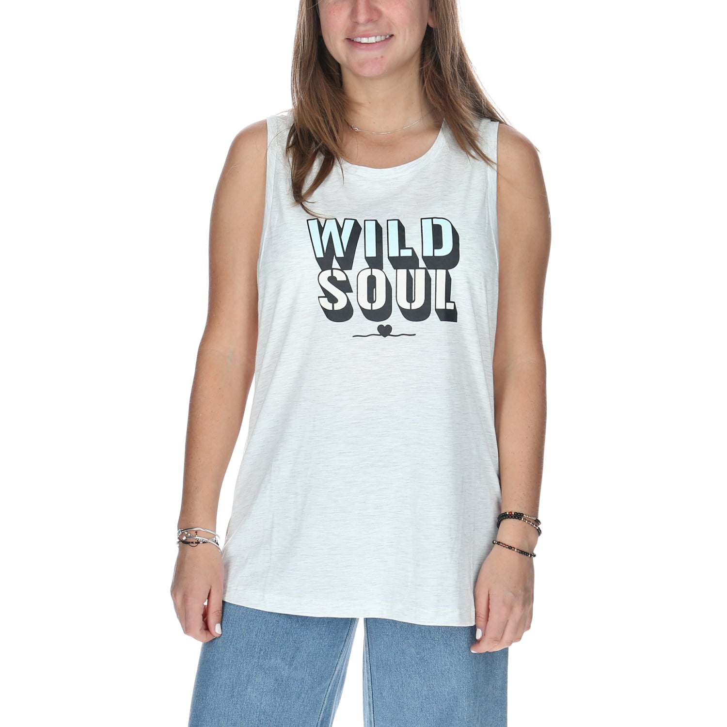 POLERA S/M MUJER W LIFTED TANK GRIS CAT - 1