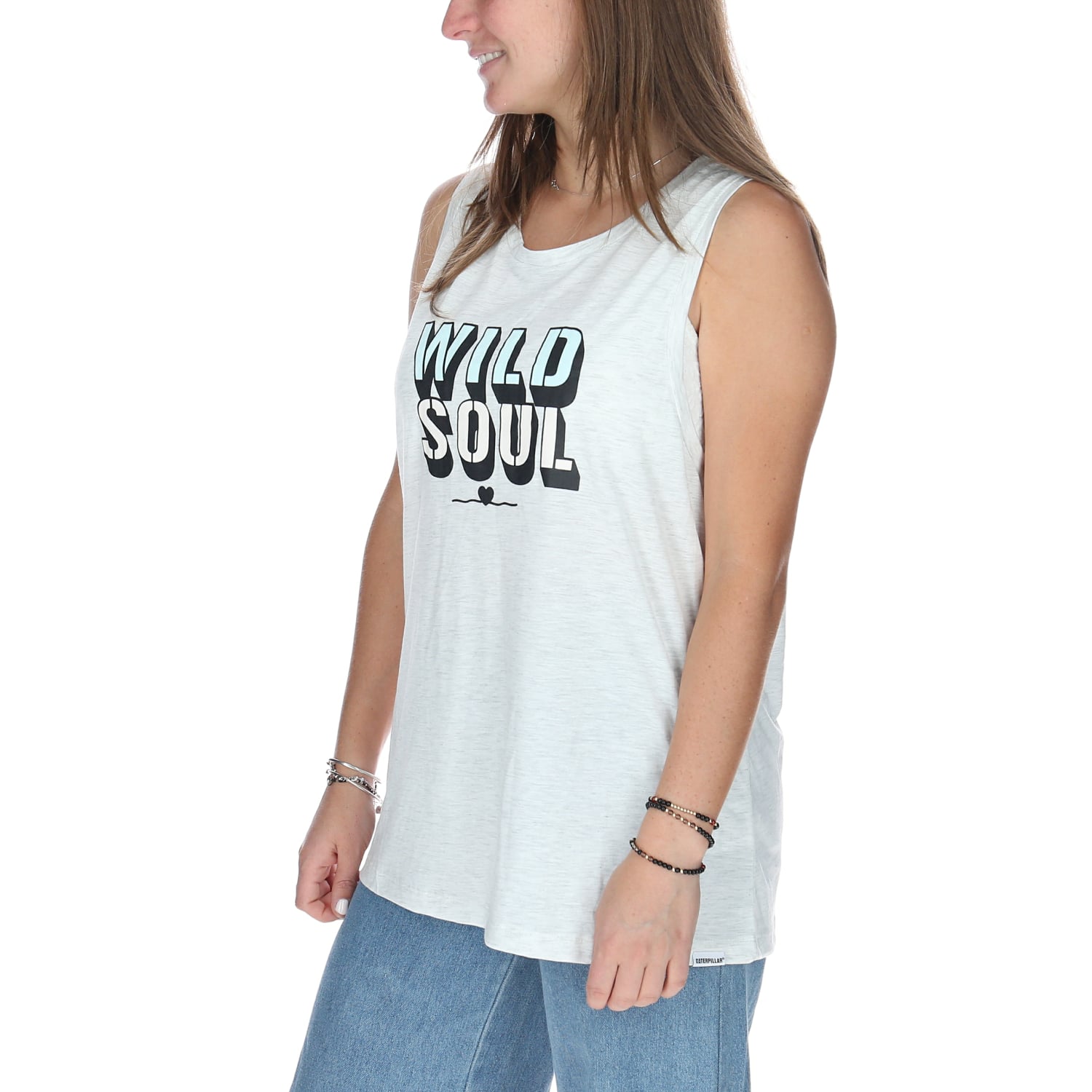POLERA S/M MUJER W LIFTED TANK GRIS CAT - 2