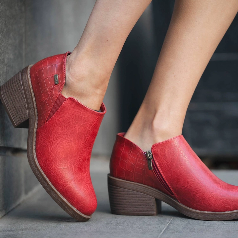 BOTÍN MUJER AZALEIA ROJO KAIA CASUAL - 2