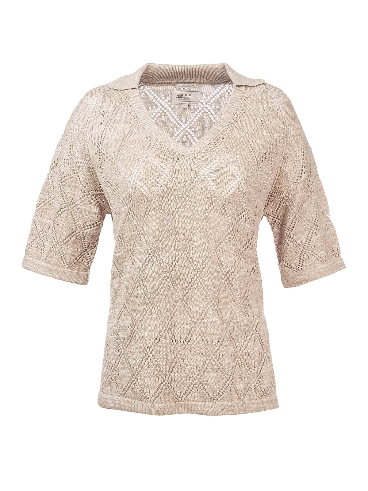 POLERA ROCKFORD ALGODÓN ORGÁNICO CAICOS BEIGE MUJER - 1