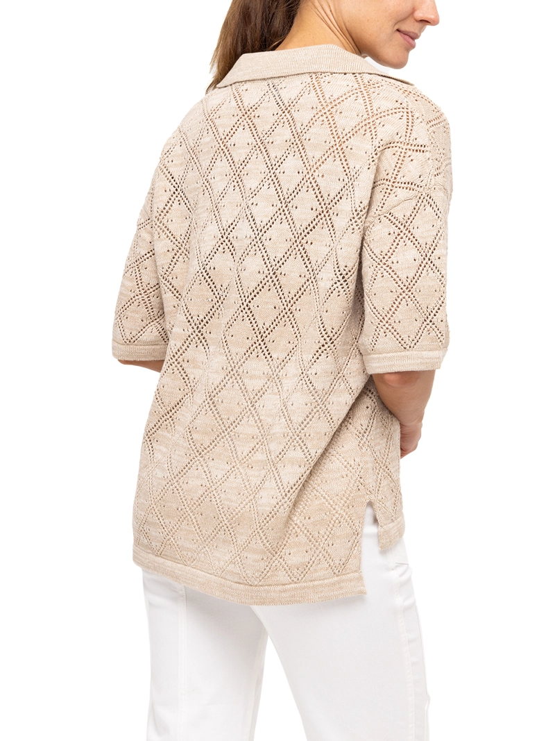 POLERA ROCKFORD ALGODÓN ORGÁNICO CAICOS BEIGE MUJER - 5