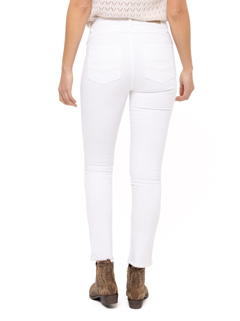 JEANS ROCKFORD NATURAL FLEX LEMAN BLANCO MUJER - 2