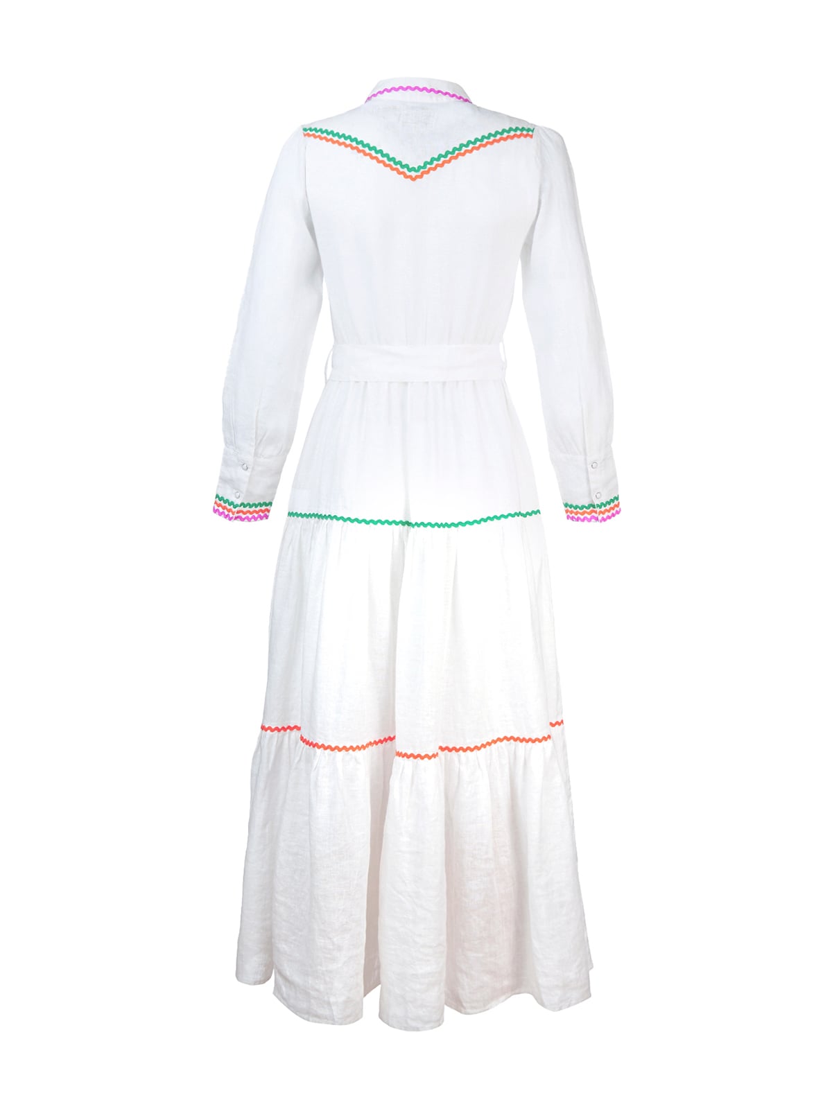 VESTIDO LINO REGULAR FIT MUJER ROCKFORD BLANCO EBANO ORGÁNICO - 2