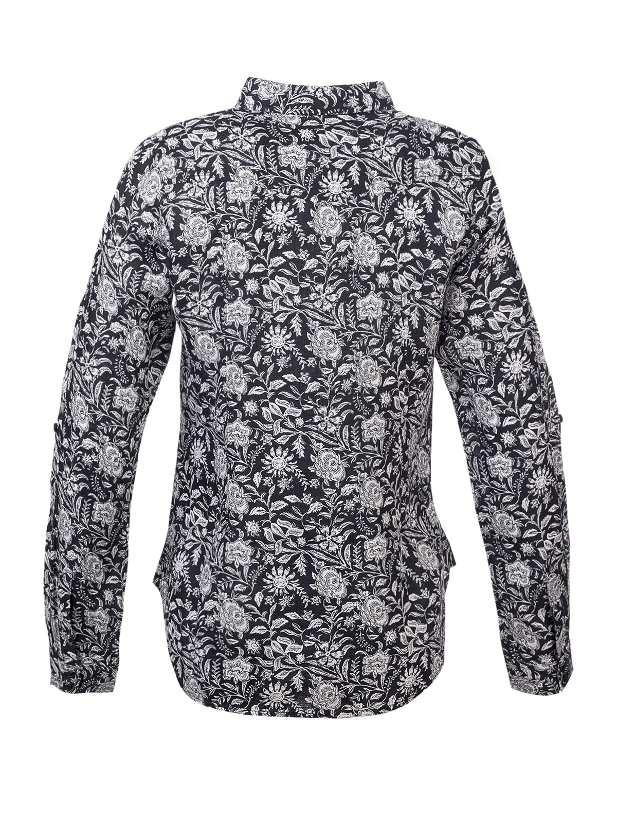 BLUSA ROCKFORD LINO ORGANICO LIRIOPRINT GRIS OSC MUJER - 4