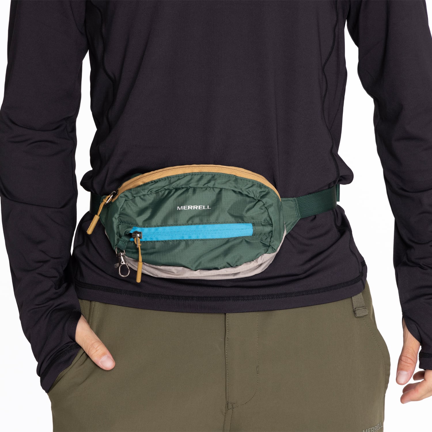 BANANO MERRELL WAISTBAG VERDE MUSGO OUTDOOR UNISEX - 2