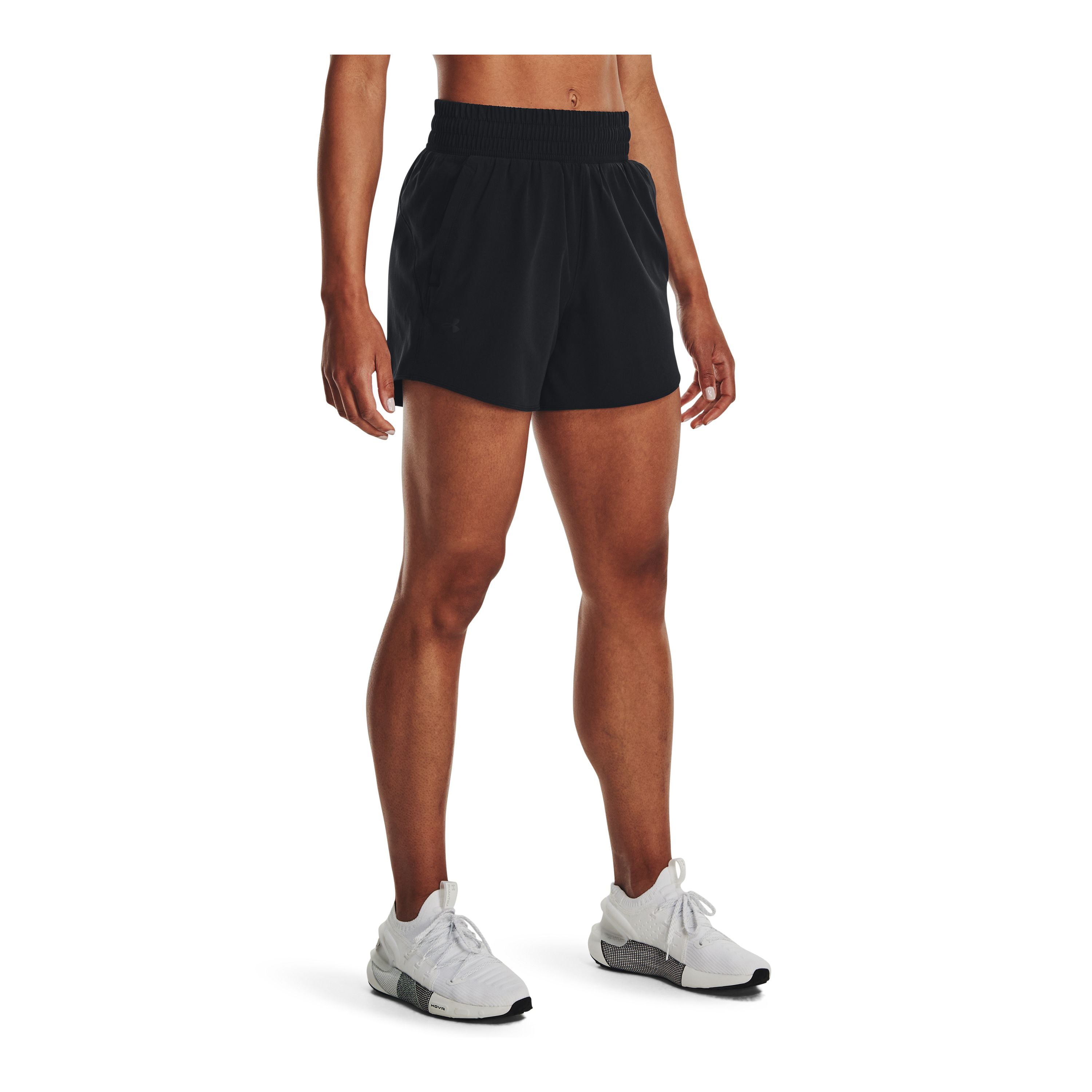 SHORT TRAINING UA FLEX WOVEN 13CM NEGRO MUJER - 4
