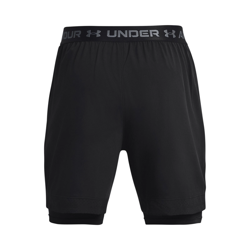 SHORT TRAINING PARA HOMBRE VANISH WOVEN 2-IN-1 NEGRO UA - 2