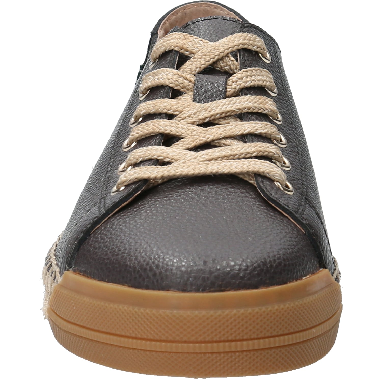 ZAPATILLAS MUJER ROCKFORD CASUALES GRIS PARDO CUERO FONTAINE - 4