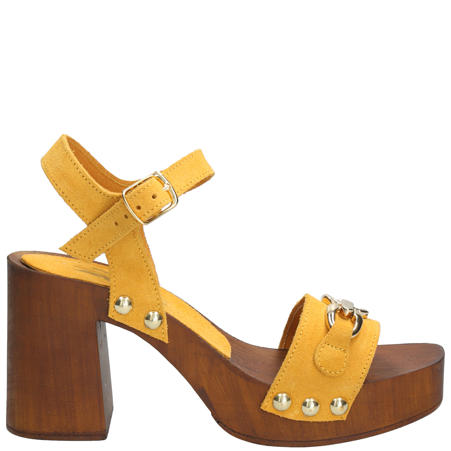 SANDALIAS MUJER ROCKFORD CUERO AMARILLO PORTOFINO - 1