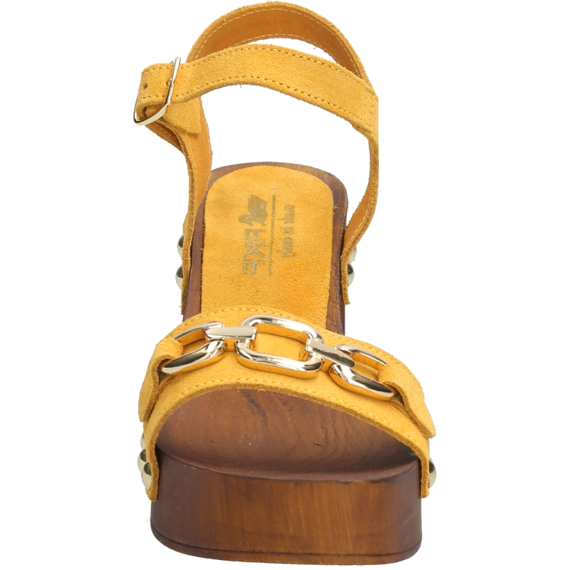 SANDALIAS MUJER ROCKFORD CUERO AMARILLO PORTOFINO - 4