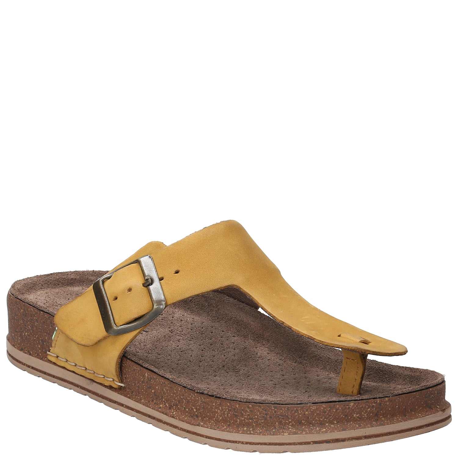 SANDALIAS MUJER ROCKFORD CUERO AMARILLO SALVARIO - 2