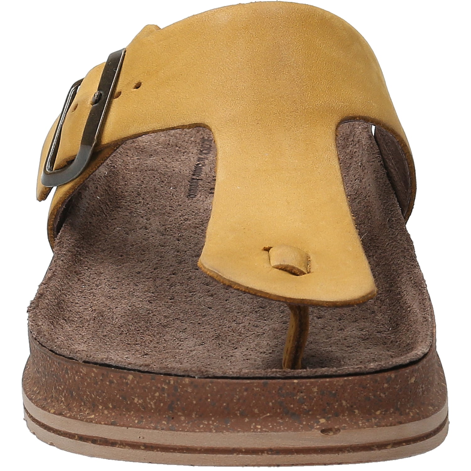 SANDALIAS MUJER ROCKFORD CUERO AMARILLO SALVARIO - 4