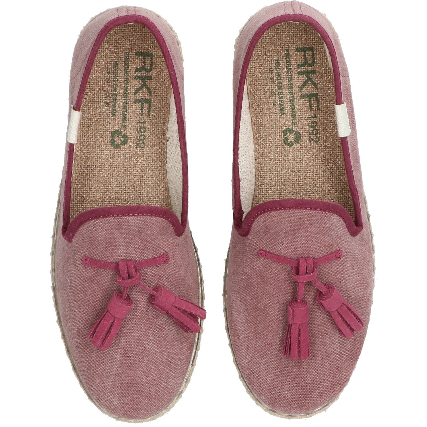 ALPARGATAS MUJER ROCKFORD TEXTIL ALGODÓN ORGÁNICO HOLBOX ROSA - 9
