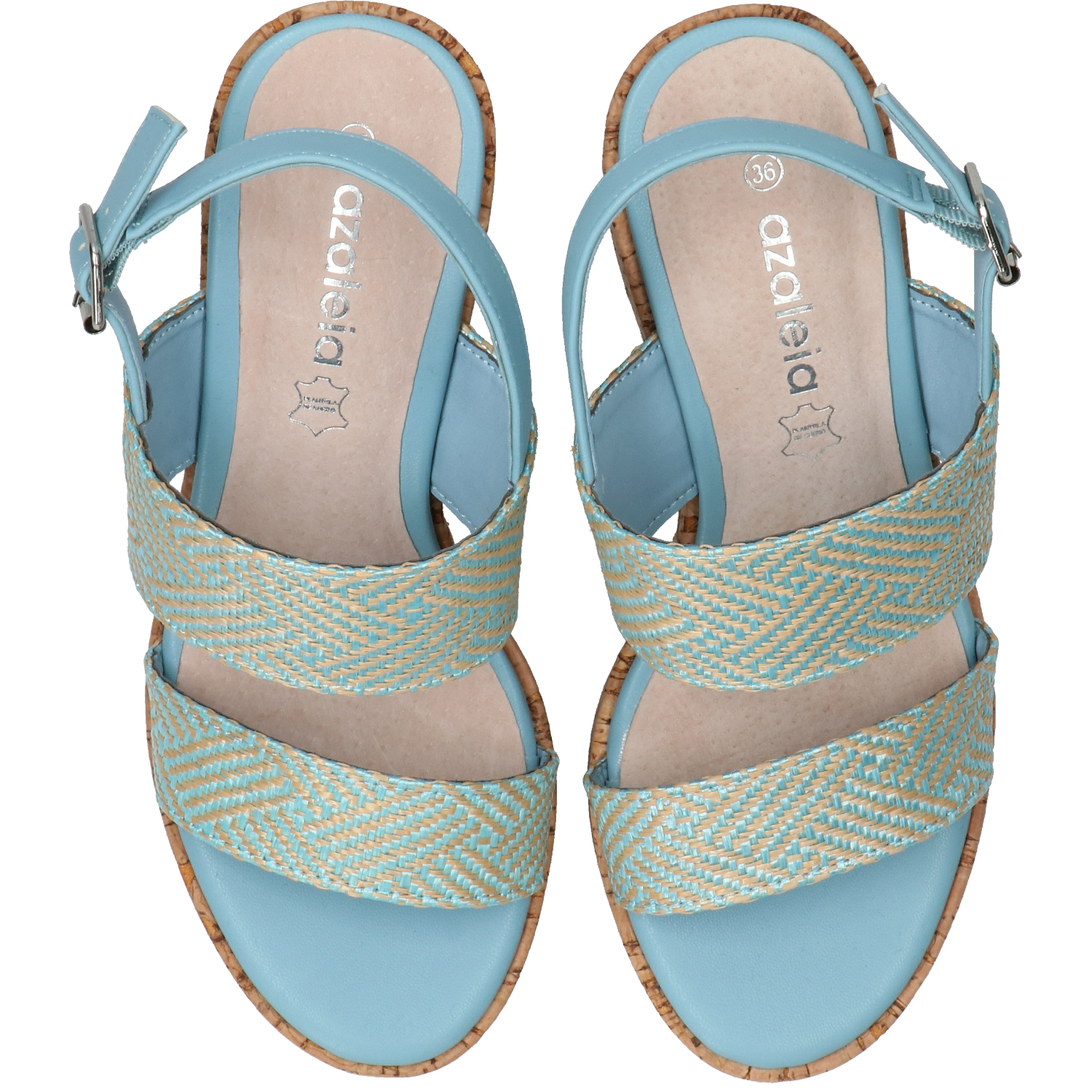 SANDALIAS MUJER AZALEIA CELESTE HATRIA - 8