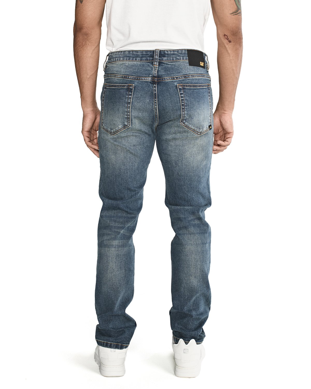 JEANS ALGODÓN HOMBRE CAT BLANCO ECO STRETCH DENIM SL - 7