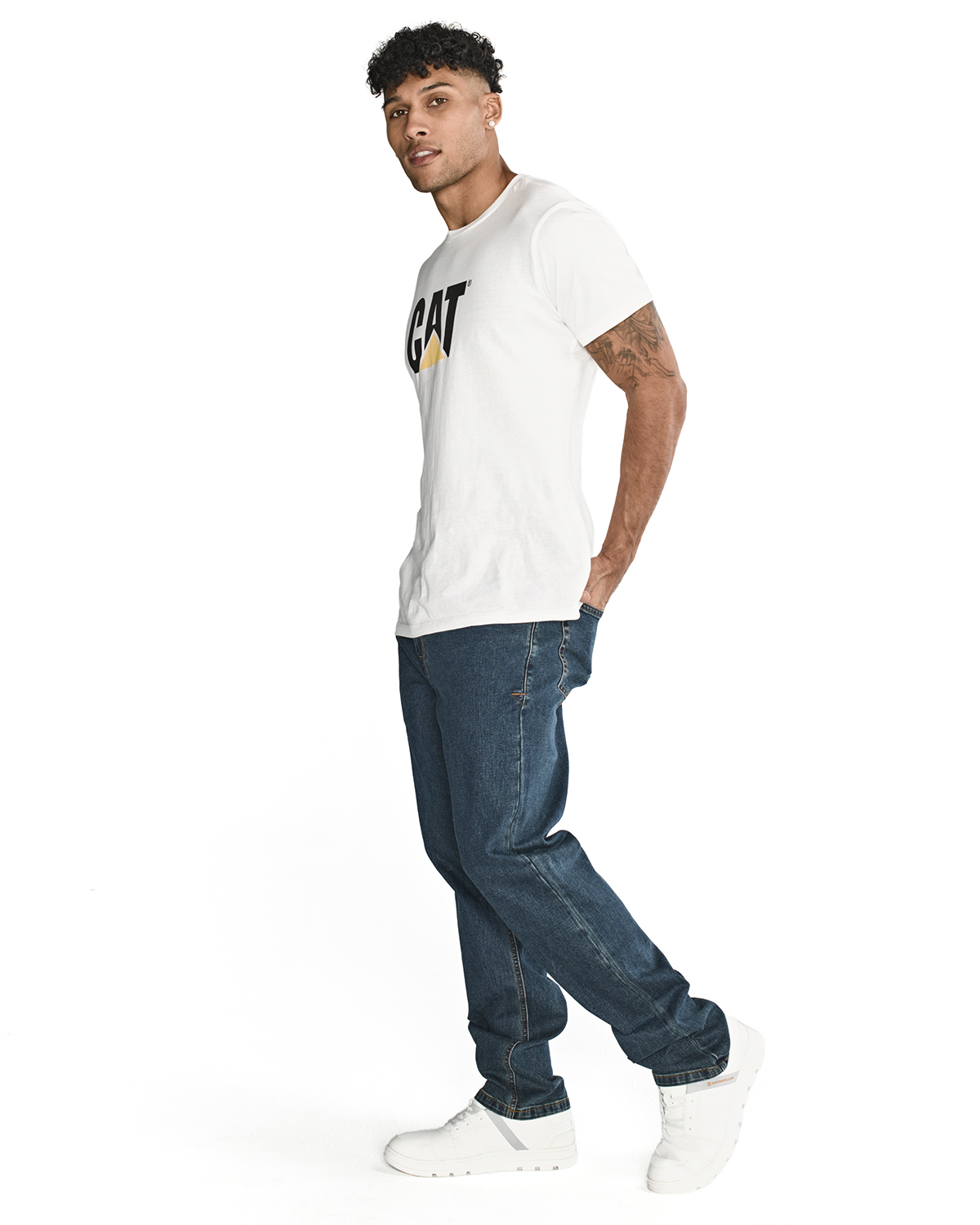 JEANS ALGODÓN HOMBRE CAT AZUL CASUAL TRIBLEND STRETCH DENS - 4