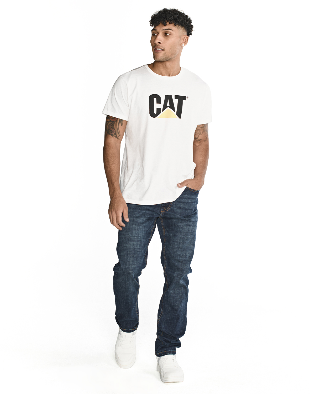 JEANS ALGODÓN HOMBRE CAT BLANCO COOLMAX DENIM SLIM - 2