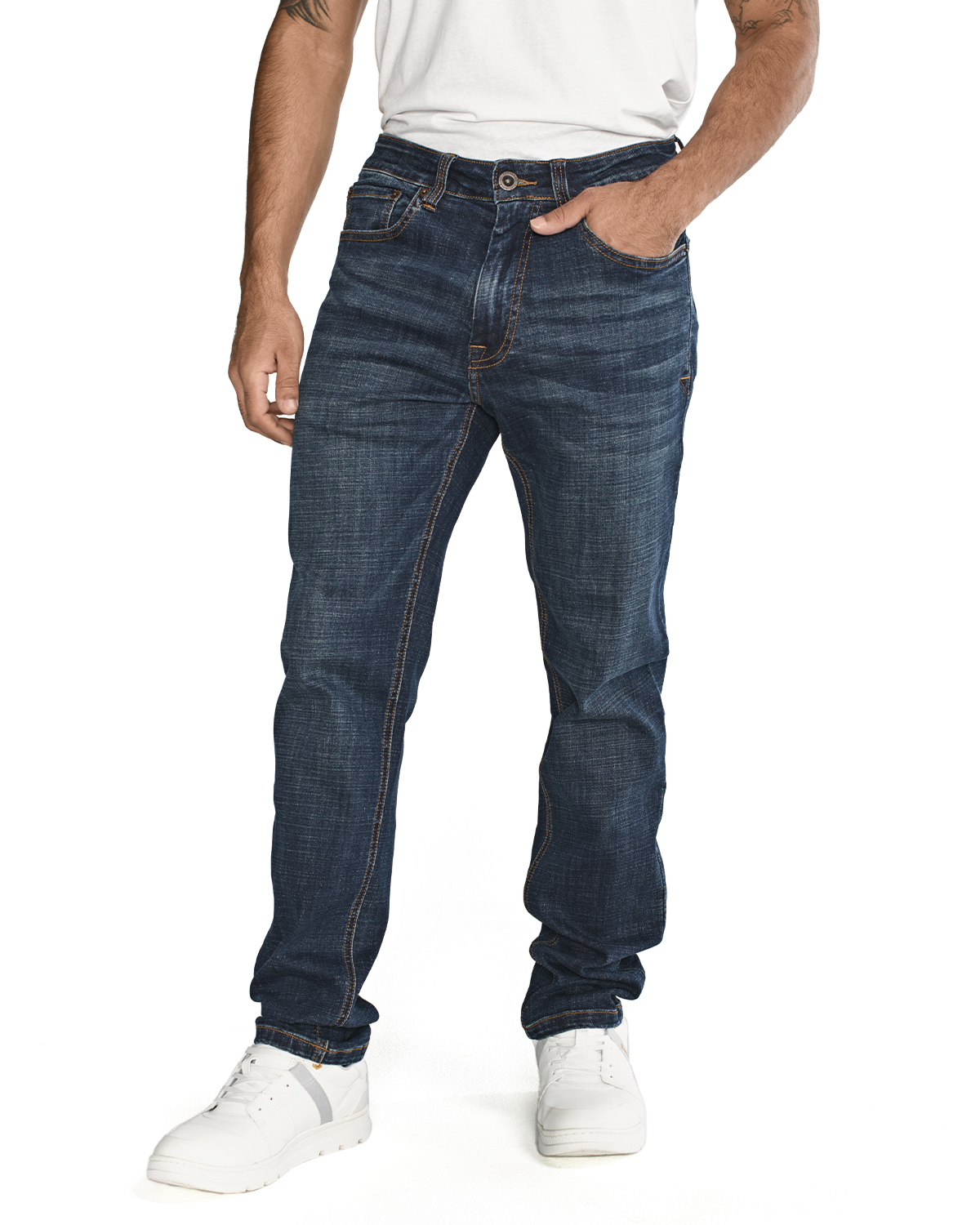 JEANS ALGODÓN HOMBRE CAT BLANCO COOLMAX DENIM SLIM - 5