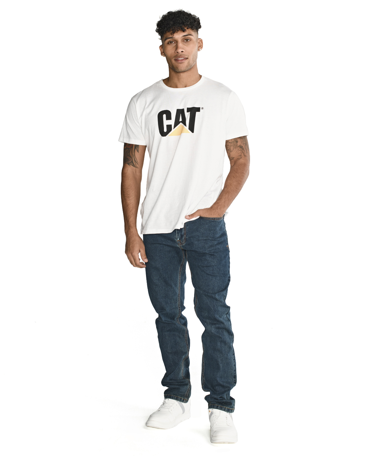 JEANS CAT TRIBLEND STRETCH DENS AZUL HOMBRE - 4