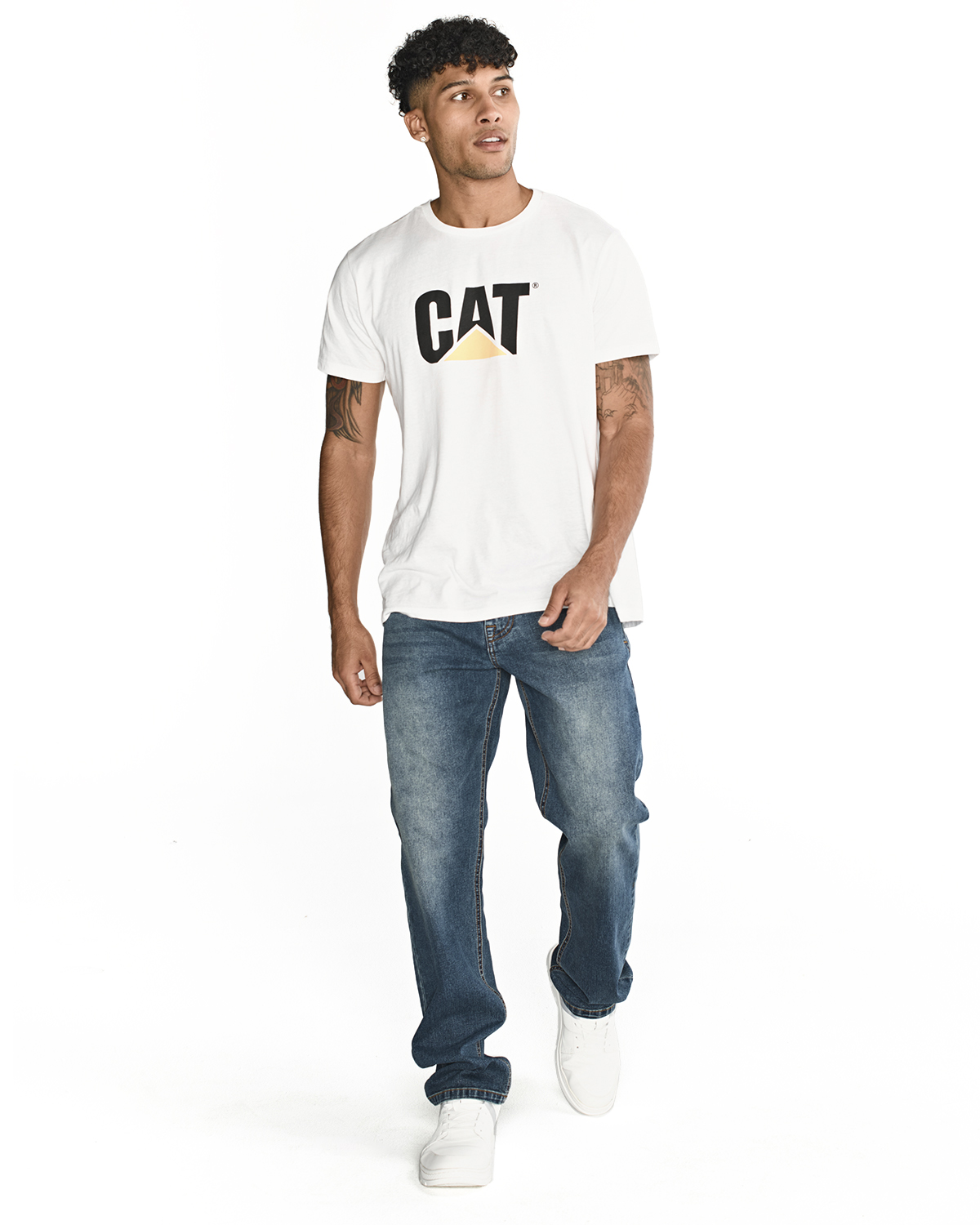 JEANS ALGODÓN HOMBRE CAT AZUL TRIBLEND CASUAL STRETCH DENS - 1