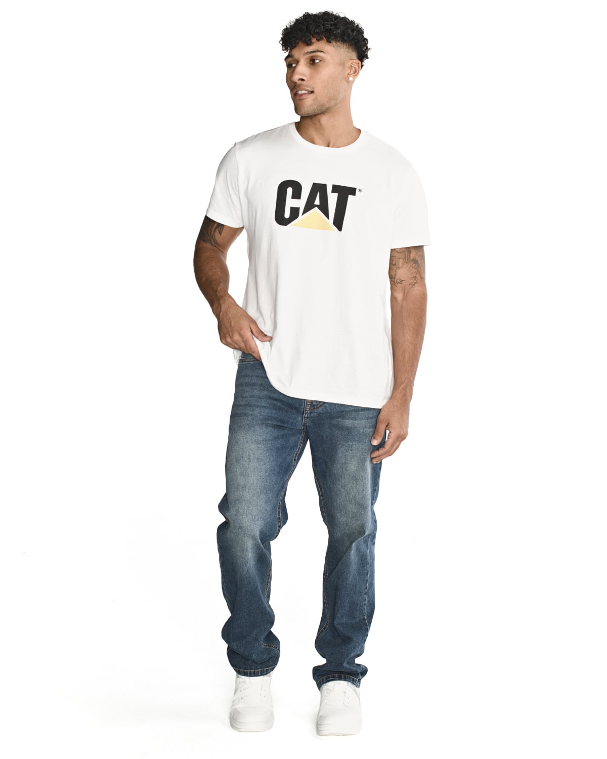 JEANS ALGODÓN HOMBRE CAT AZUL TRIBLEND CASUAL STRETCH DENS - 2