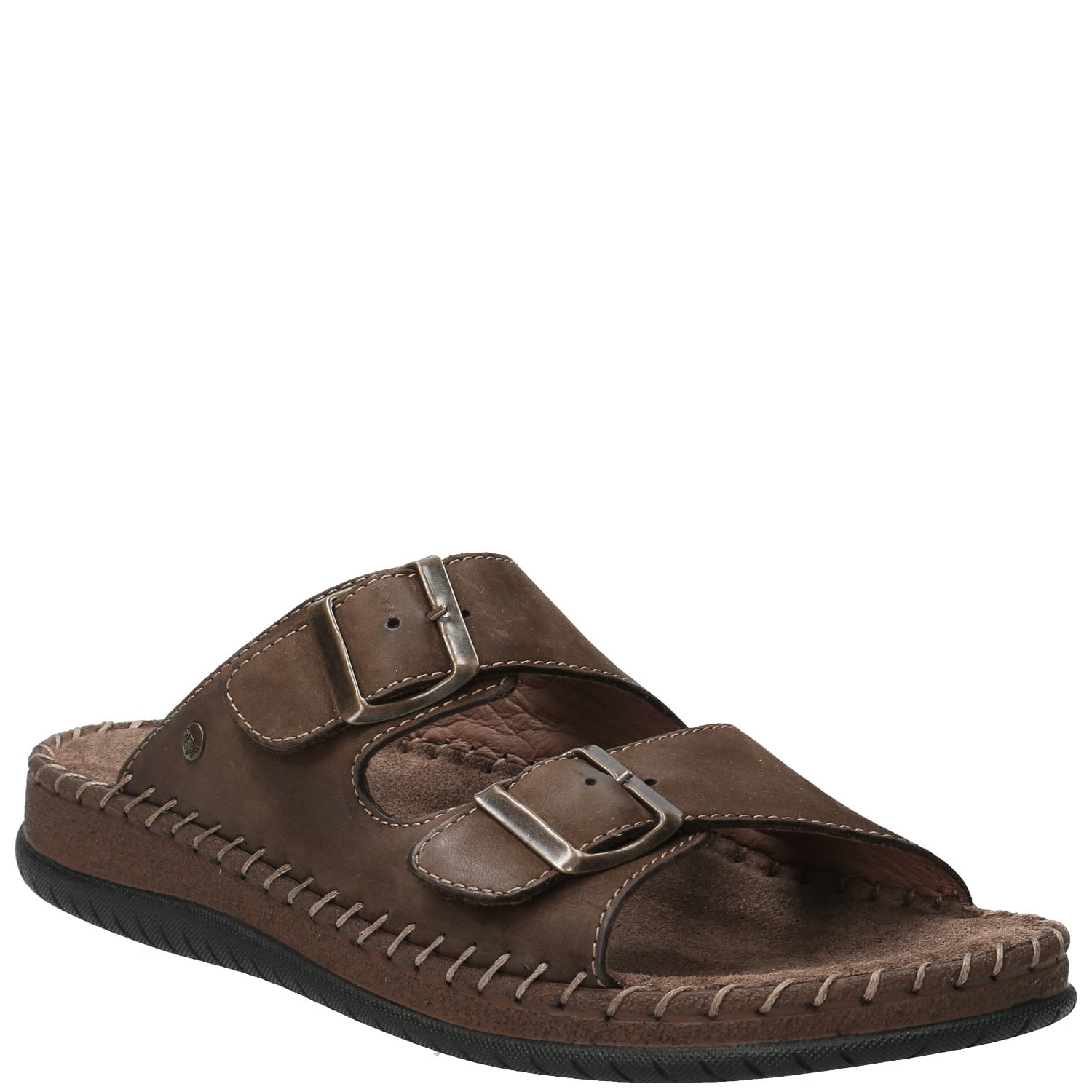 SANDALIAS HOMBRE HUSH-PUPPIES CUERO UMBE CAFÉ - 1
