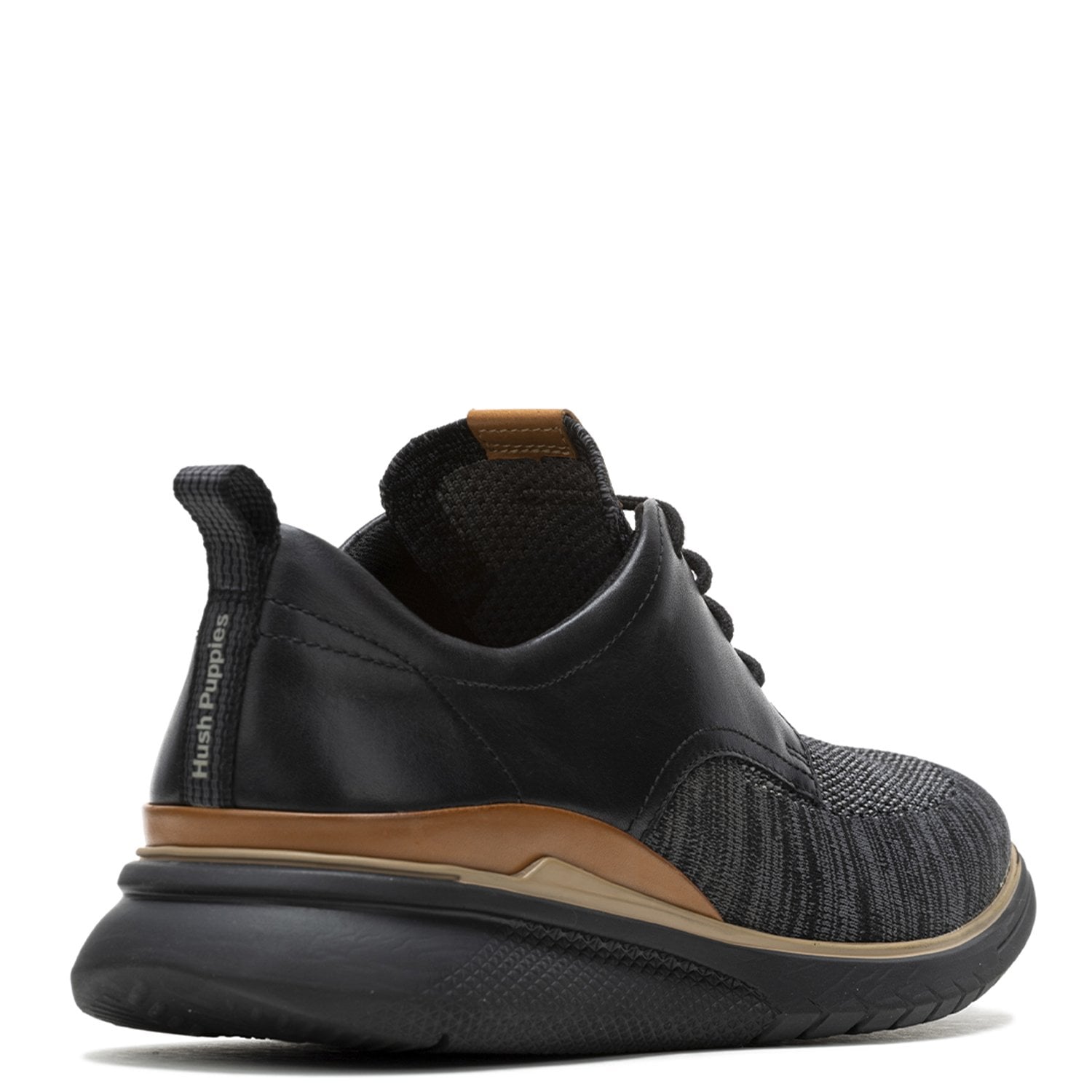 ZAPATILLAS HOMBRE HUSH-PUPPIES CASUALES NEGRO CUERO ADVANCED HYBRID - 3