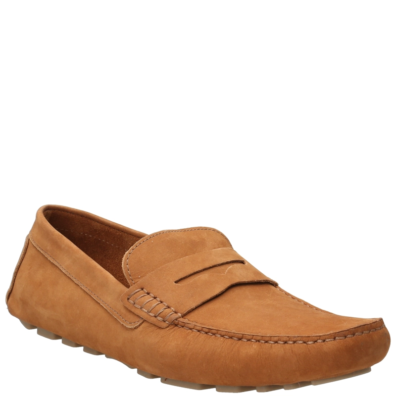 MOCASINES HOMBRE HUSH-PUPPIES CUERO MOSTAZA LOTUS - 1