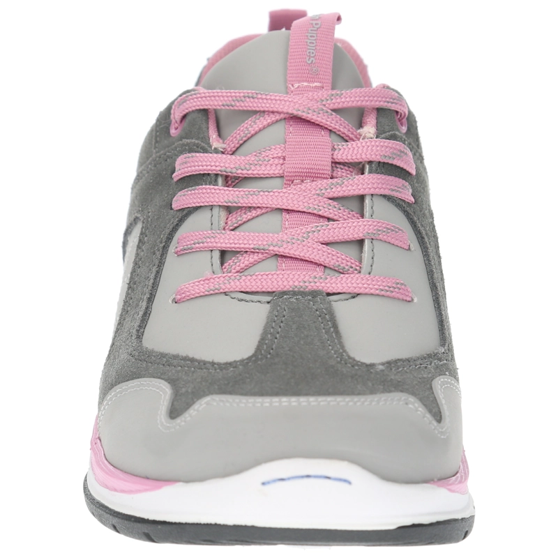ZAPATILLA CUERO HUSH PUPPIES BOSCO [30-40] GRIS NIÑA - 3