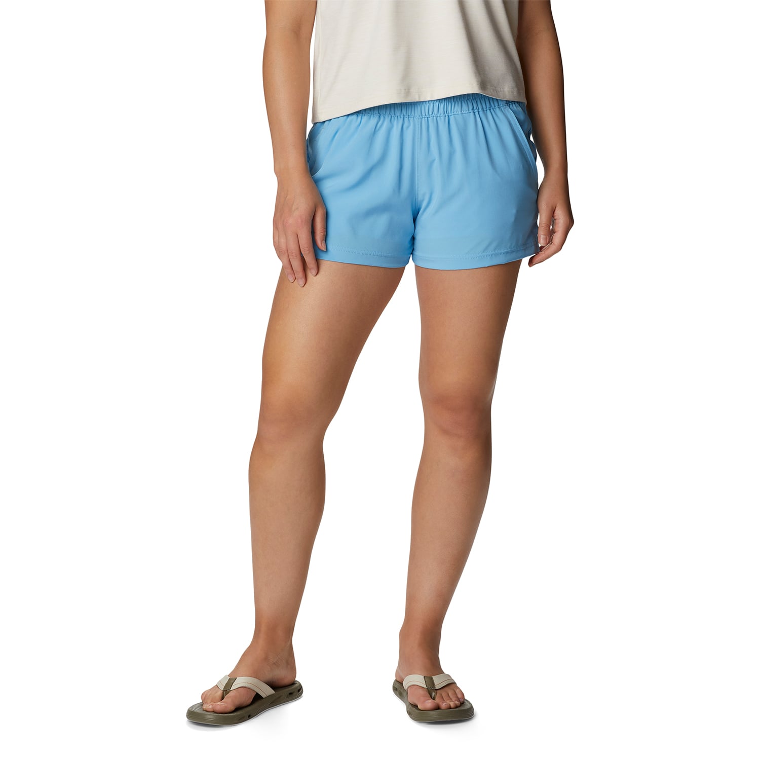 SHORT COLUMBIA ALPINE CHILL ZERO CELESTE MUJER - 1