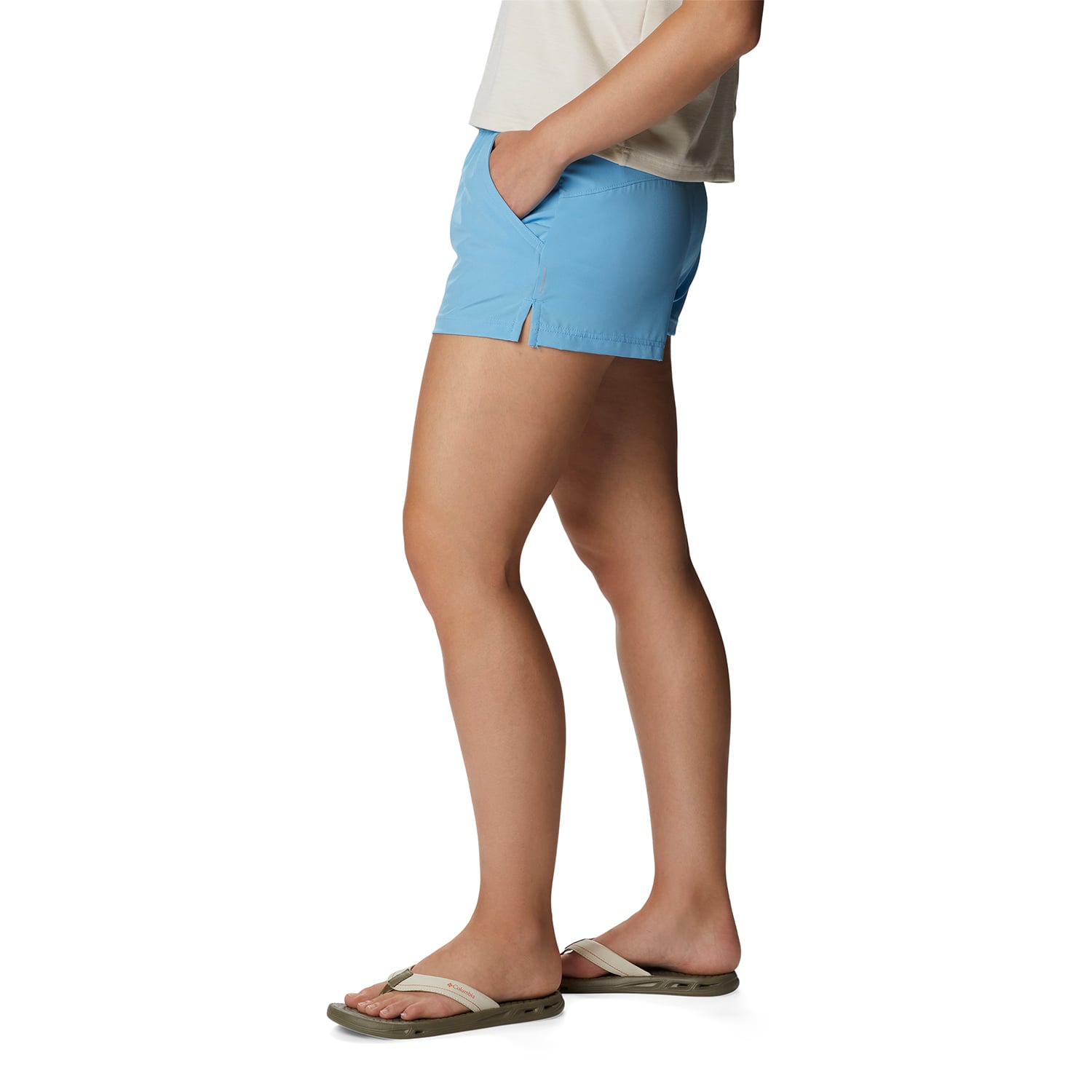 SHORT COLUMBIA ALPINE CHILL ZERO CELESTE MUJER - 2