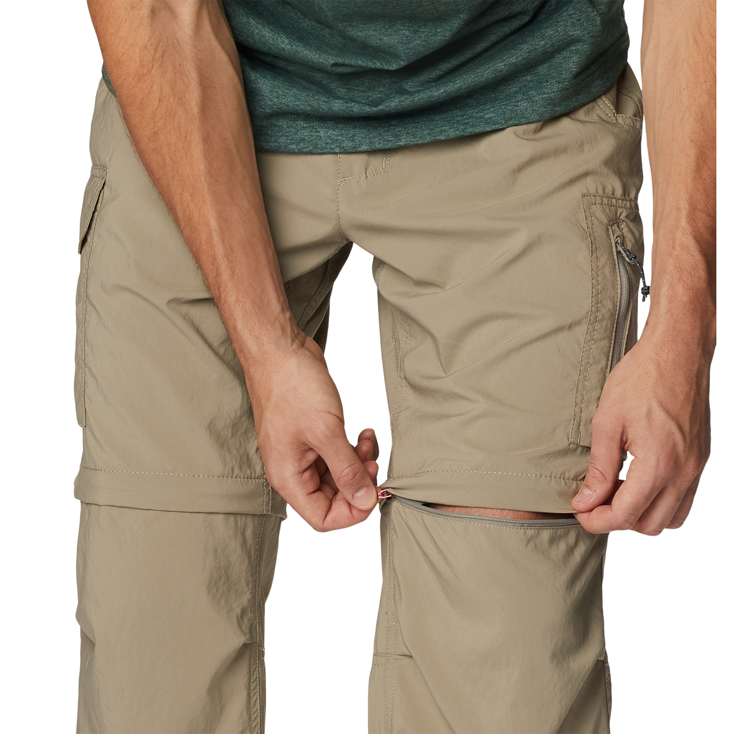 PANTALÓN COLUMBIA SILVER RDG CONV PANT BEIGE HOMBRE - 7