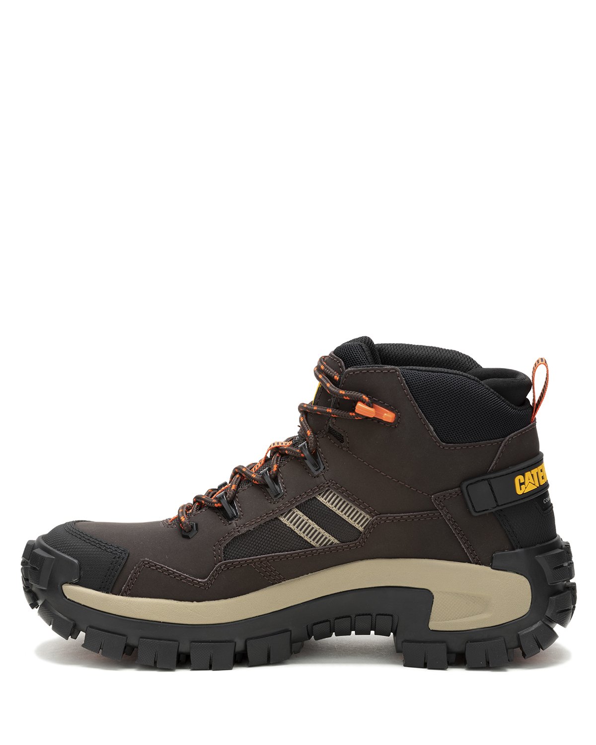 BOTA CUERO CAT INVADER MID VENT CT CAFÉ HOMBRE - 4