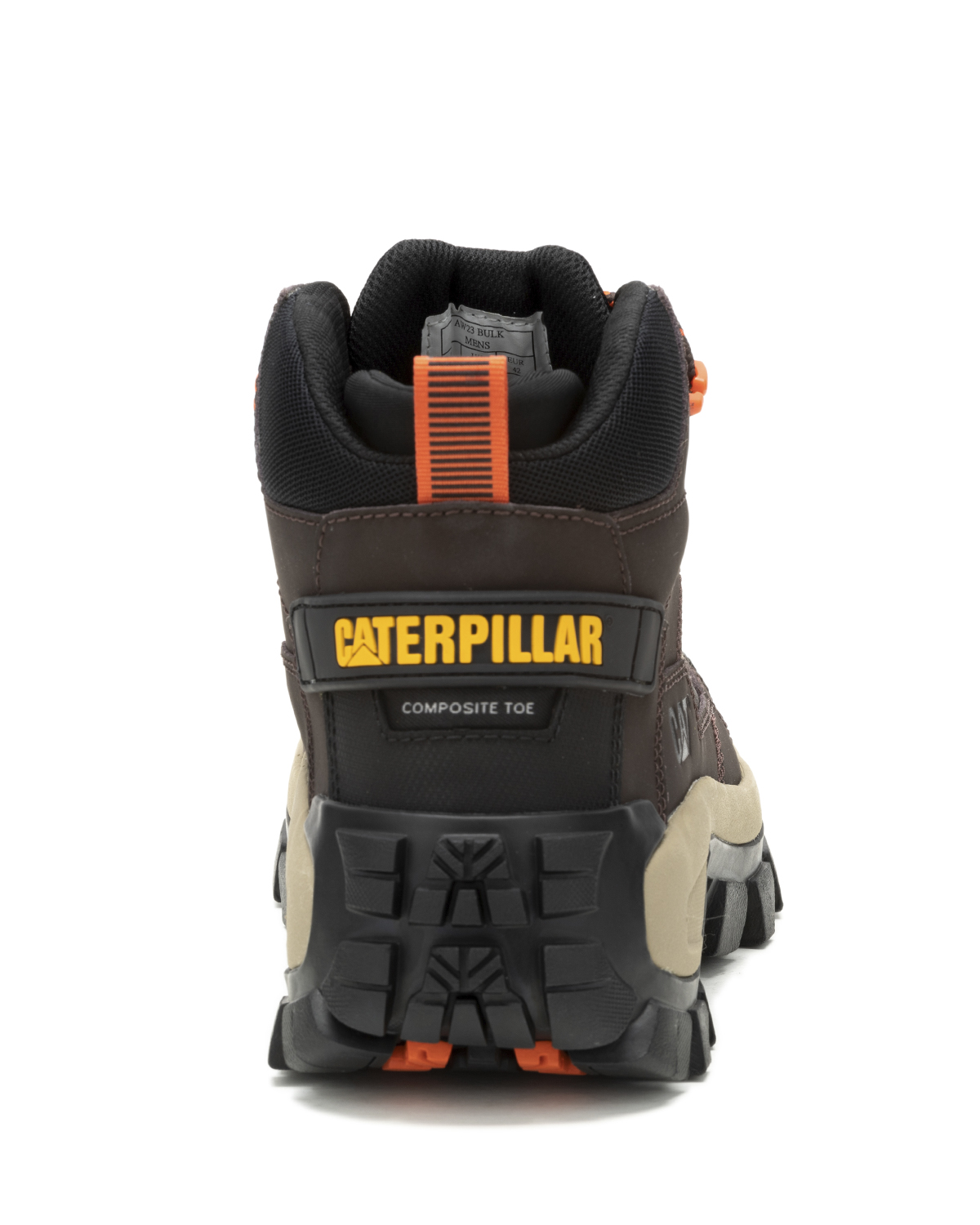 BOTA CUERO CAT INVADER MID VENT CT CAFÉ HOMBRE - 5