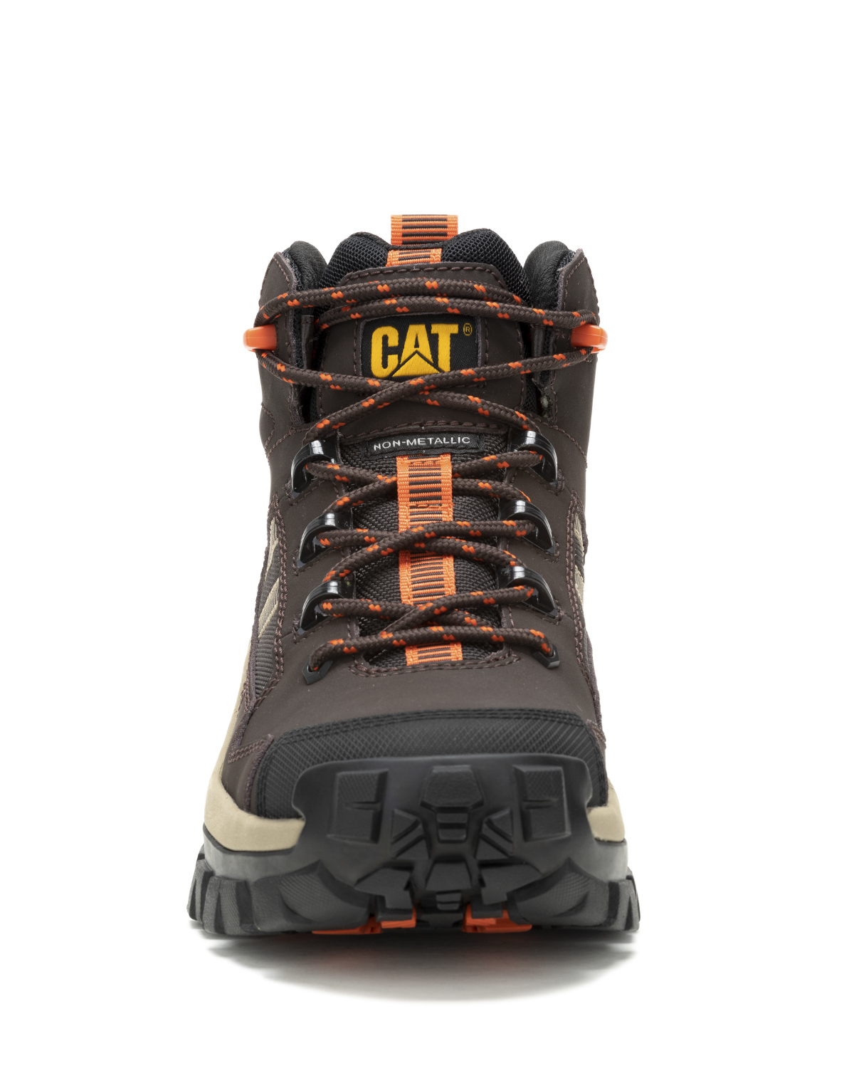 BOTA CUERO CAT INVADER MID VENT CT CAFÉ HOMBRE - 6