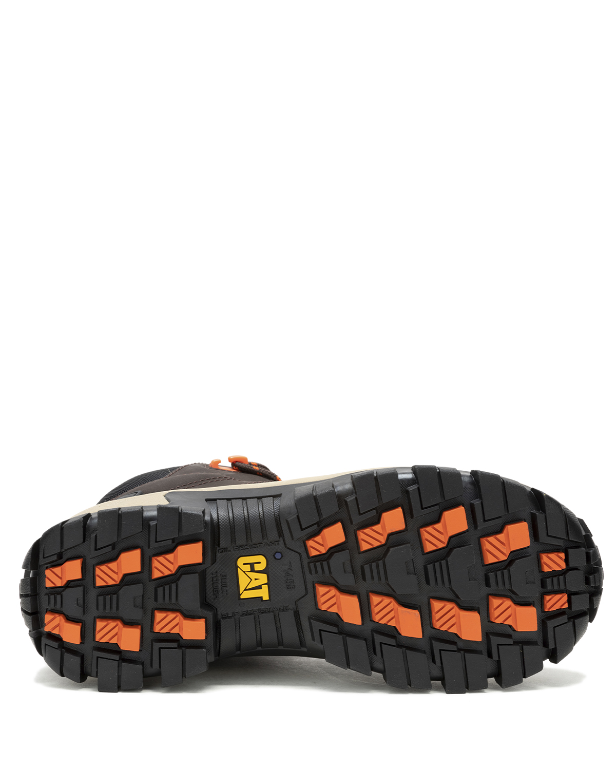 BOTA CUERO CAT INVADER MID VENT CT CAFÉ HOMBRE - 8