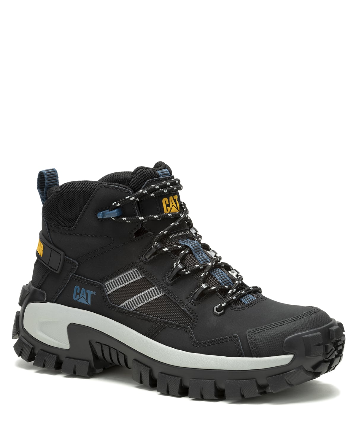BOTA CUERO CAT INVADER MID VENT CT NEGRO HOMBRE - 1