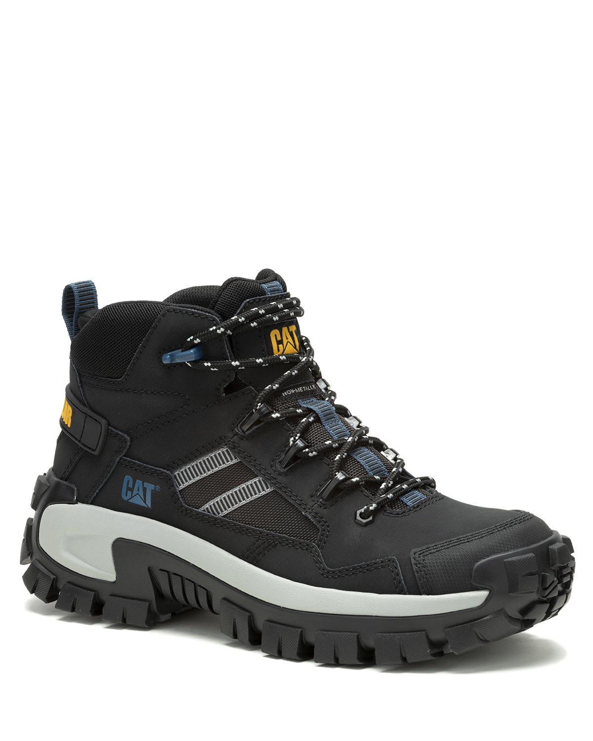 BOTA CUERO CAT INVADER MID VENT CT NEGRO HOMBRE - 1