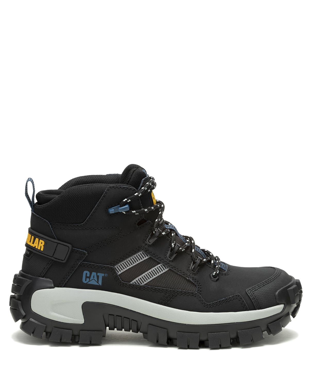 BOTA CUERO CAT INVADER MID VENT CT NEGRO HOMBRE - 2